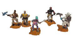 Fortnite Huge Lot Of Loose Figures Raptor Jonesy Parzival etc Weapons Chests SEE
