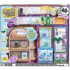 MGA’s Miniverse Make It Mini Spa Multipack 40+ Pieces Mini Wood Shelf NEW