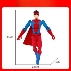 Luanma Star Lucky 13 Invincible Omni-Man Action Figure Full Articulated Model