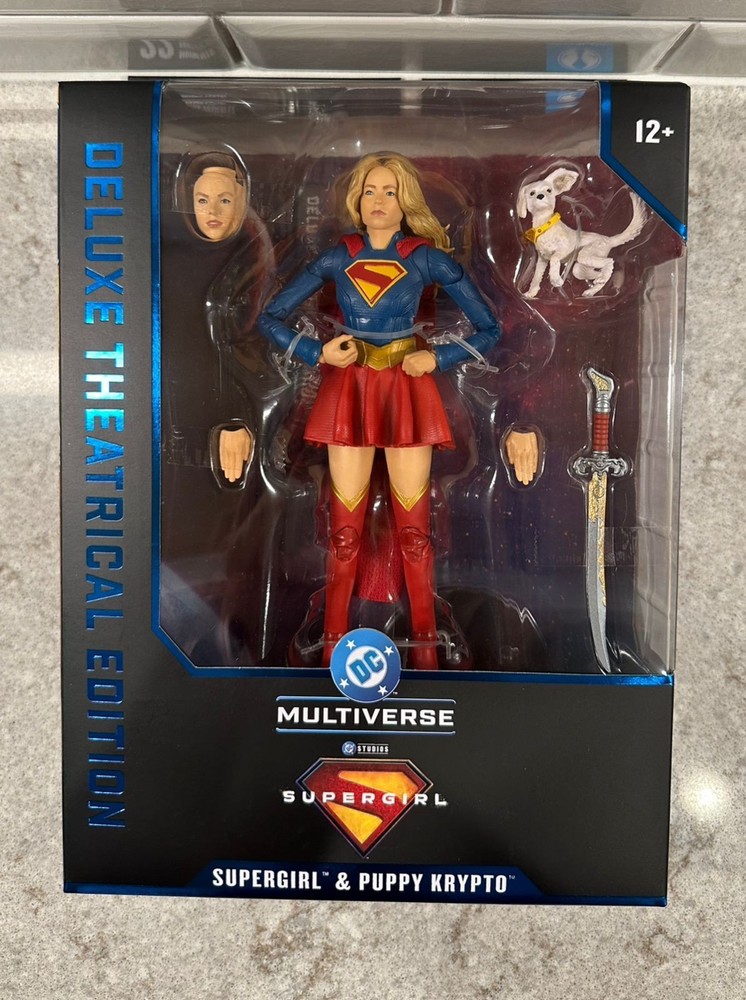 DC Multiverse Supergirl & Baby Krypto – 7″ Deluxe Theatrical Collectible