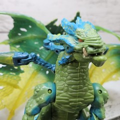 Mega Bloks Plasma Dragons Fangrene Acid Dragon 2007 6″ Adjustable Figure