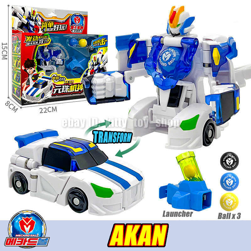 Mecard Ball Magnetic Transform Boys Toy Car Robot Mecanimal Figure Battle Game
