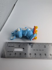 VINTAGE 1980s CARE BEARS COUSIN PVC MINI SWIFT HEART RABBIT ON SKATEBOARD
