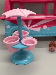Shopkins Glitzi Ice Cream Truck Playset Food Fair Moose Toys Incomplete