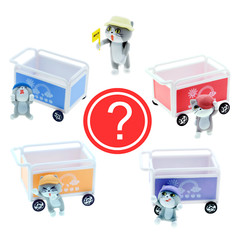 Anime Cat Blind Box Japan Work Cat Cartoon Kitten Figure 1 Random CapToy
