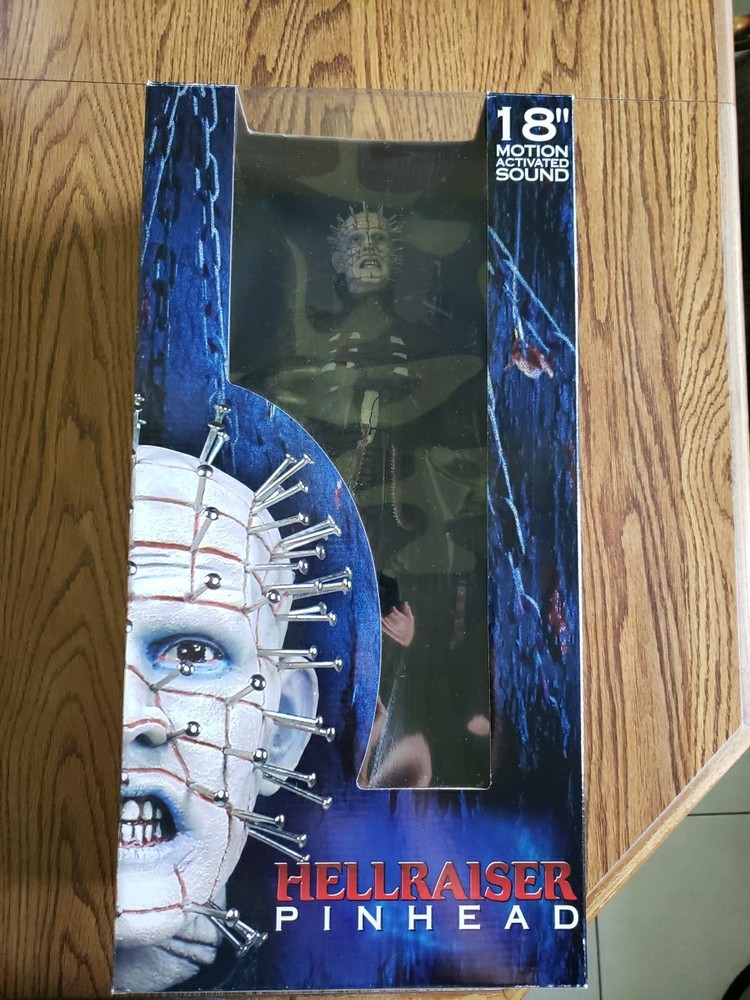 🔥NECA Hellraiser Pinhead 18” Horror Figure Motion Activated Sound 2003 New 🔥