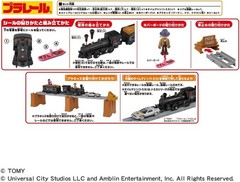 Plarail Back to the Future Part 3 Locomotive 131 & Time Machine Set Japan NEW