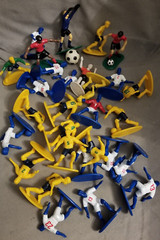 Kaskey Kids Soccer Guys Action Figures Set w/ case 30 Figures + Ball