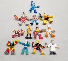 Mega Man 2″ PVC Vintage Figure Set Lot of 12 Figurines 1995 Capcom Dr Wiley Bomb