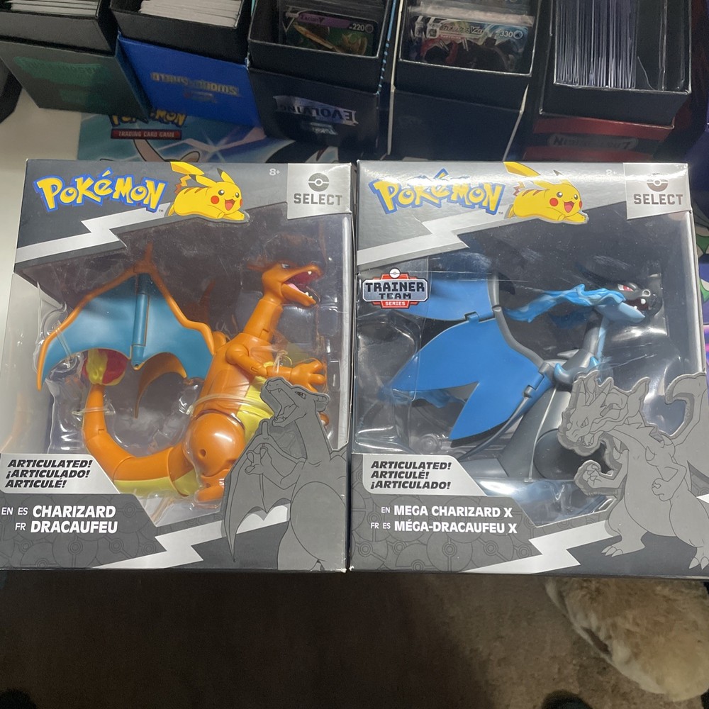 Jazwares Mega Charizard X And Charizard Pokemon Select Series 9”Action Figure