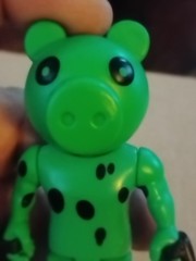 ROBLOX PIGGY Action Figure Toy Dinopiggy Articulated Buildable Green Loose 3.5”