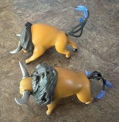 TAUROS a Wild Bull Pokemon – Set of Two (different poses) – by BANDAI – NEW