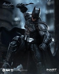 INART Batman Arkham Origins Battle Damaged 1/12 Figure DC Action Figure In Hand