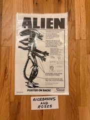 VINTAGE KENNER ALIEN BIG CHAP XENOMORPH 18 INCH FIGURE 1979 RARE W/ POSTER
