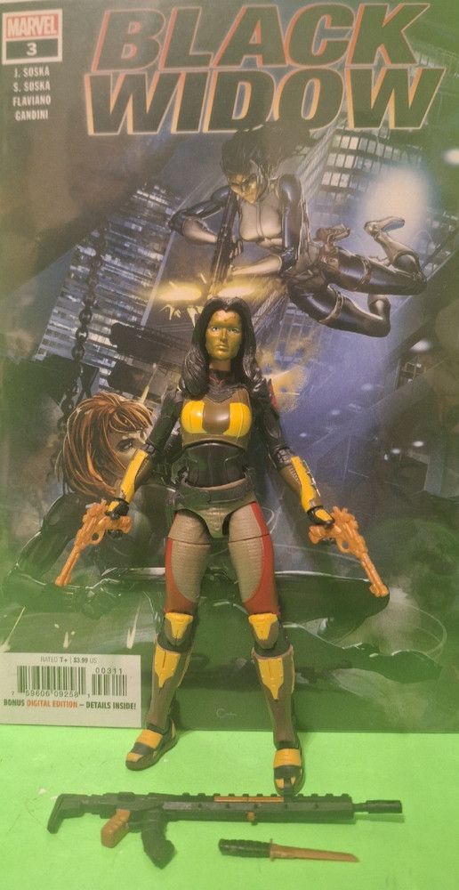 Marvel Legends MADAME MASQUE ARMORED *CUSTOM* – CROSSBONES 2 PACK + GREAT COMIC