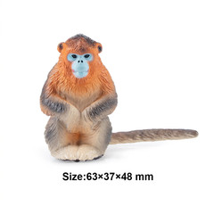 Toymany Golden Snub-Nosed Monkey Figurine Realistic Wildlife Animal Model