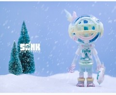 Little Sank SNOW by Sank Toys ❄🌨 Blue Pompom Shaker 24cm Vinyl/PVC LE199 NEW