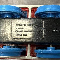 ERTL Britt Allcroft 1985 Thomas The Tank Engine Pull Back 7.5” Metal Train Works
