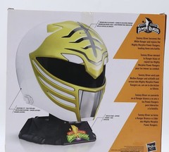 White Ranger Helmet SIGNED Jason David Frank Power Rangers Lightning Collection