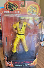 Enter the Dragon Action Figure John Saxon as Roper Play Along NEW 2000 Bruce Lee