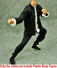 1/6 Scale Kung Fu Costume Shirt&Pant Chinese Traditional Clothes Fit 12” Doll