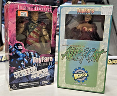 NIB Lot of 2 Toyfare Exclusive Rising Star Patriot Unmasked, & Wizard Alley Cat