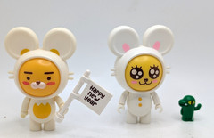Kakao Friends Miniature Figures Ryan Muzi & Con from Brick Cheese Friends Build