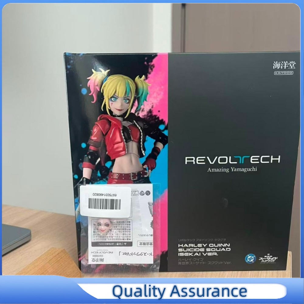 In Stock Kaiyodo Revoltech Harley Quinn Suicide Squad Isekai Ver. w/bonus New