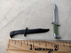 Over Sized Combat Knife 1:12 Scale Weapon Action Figure Accessory Force