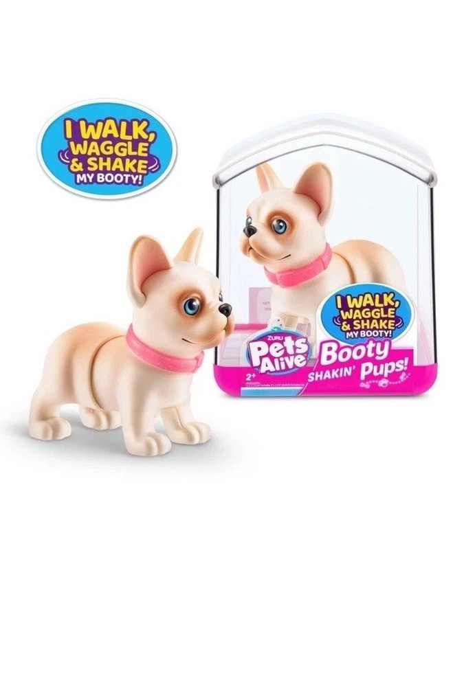 Frenchie Bull Dog Zuru Pets Alive Booty Shakin Pups Interactive Dog (NEW)