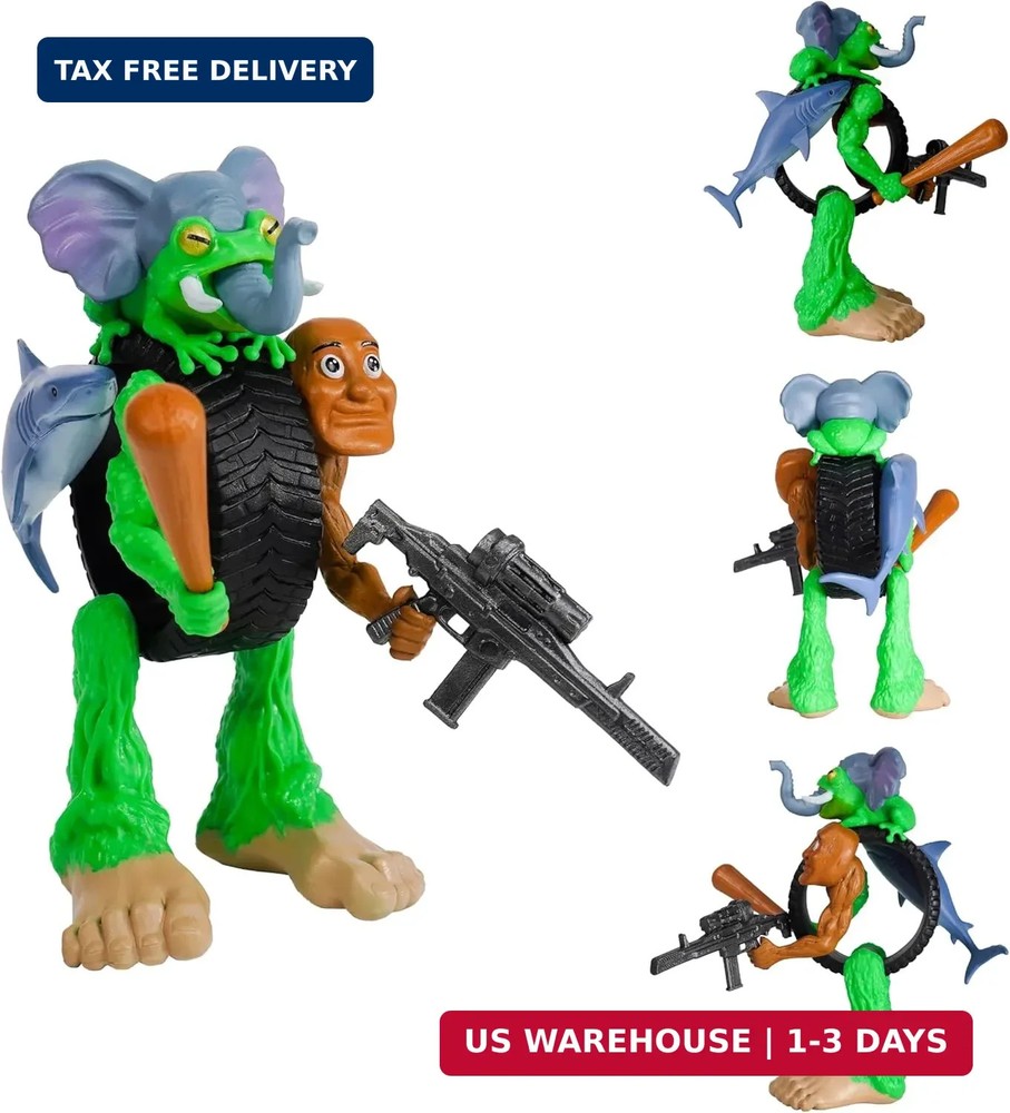Italian Brainrot Fusion Figure Set – 3D Printed DIY Memes Action Figures, Poseab