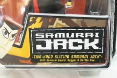 SAMURAI JACK ACTION FIGURE TWO HAND SLICING SWORD DAGGER BATTLE AXE 2001 NEW MIB