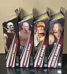 WWE Elite Monday Night Wars Complete Set of 4, (Series 11) w/ Rick Rude BAF