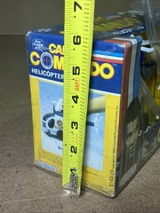 VTG 1985 GLASSLITE Helicopter Command Car Brazil Carro Comando RARE HTF NEW NOS!