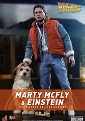 Hot Toys Back to the Future Marty McFly And Einstein 1/6 Scale MMS573 NIB Sealed