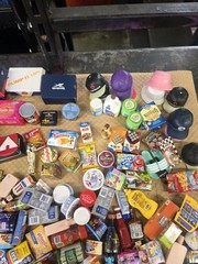 Large Mixed Lot Surprise Zuru Mini Brands over 350 pieces with shelves golden