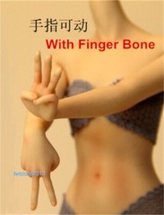 UANDD 1:6 Small Bust OB Pale Skin with Finger Bone 12″ Female Action Figure Body
