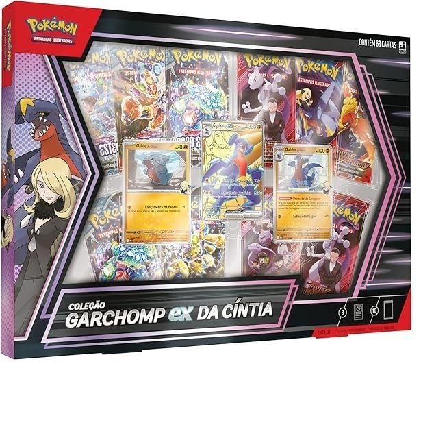 Pokemon Garchomp EX Da Cintia Collection Box Set 63 Cards Brazilian Game
