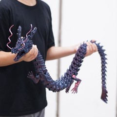 47.5inch 3D Printed dragon Model,Articulated Animals figure,Toys Home Decor