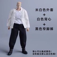 1/12 Chinese Kung Fu Monk Fighting Suit Clothes For 6″ Male Action Figure Body
