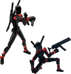 Articulated Action Figure Dummy13 Black 5.54
