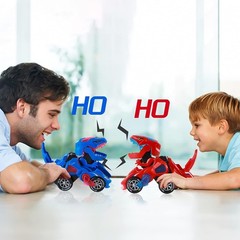 Battery-Powered Dinosaur Car with Flashing Lights & Sounds – Ideal Gift for Kids