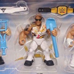 NIB 2024 WrestleMania Knuckle Crunchers John Cena The Rock Cody Rhodes – NEW