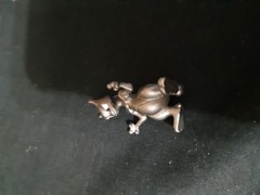 Vintage Tomy Pokemon Silver Metallic Mewtwo Figure