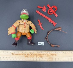 Vintage 1992 TMNT Sewer Scout Raph Complete Wacky Wild West Turtles Playmates