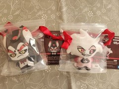 Hazbin Hotel Ichiban Kuji D Prize Angel Dust Husk Plush Mascot Set 3.9in Japan