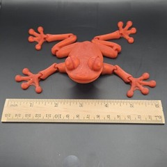 Tree Frog Articulated Figure 3D Printed Handmade Collectable – Multiple colors