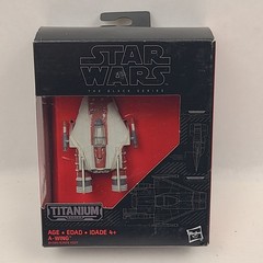 Star Wars Black Series Titanium A-Wing Vehicle 3″ Figure 20 Hasbro 2015 New