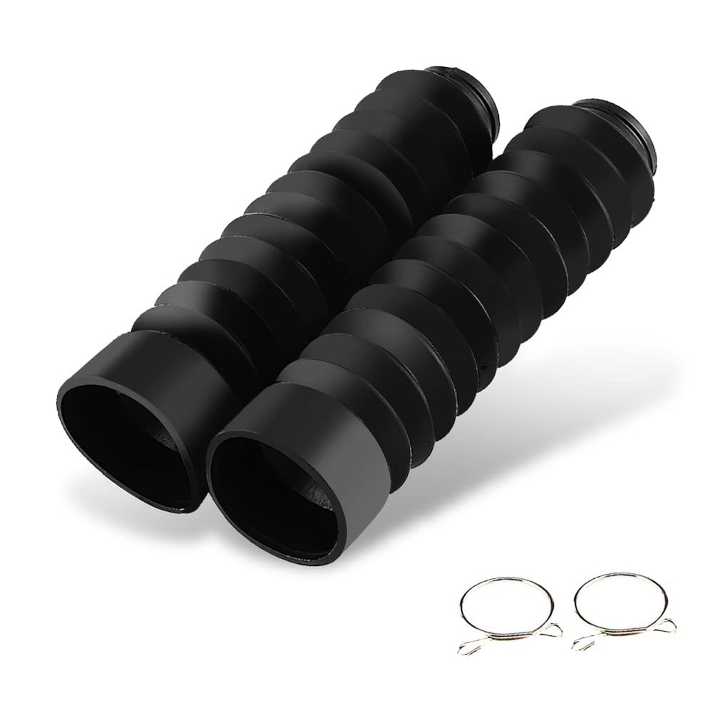 Motorcycle Fork Gaiters Covers Front Fork Boots Rubber Dust Covers 1 Pair