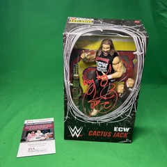 WWE Elite Collection Ringside Exclusive ECW Cactus Jack Figure Mattel New Signed